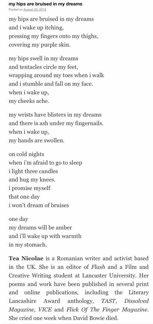 my hips are bruised in my dreams